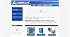 Desktop Screenshot of agrofibras.com.br