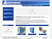 Tablet Screenshot of agrofibras.com.br